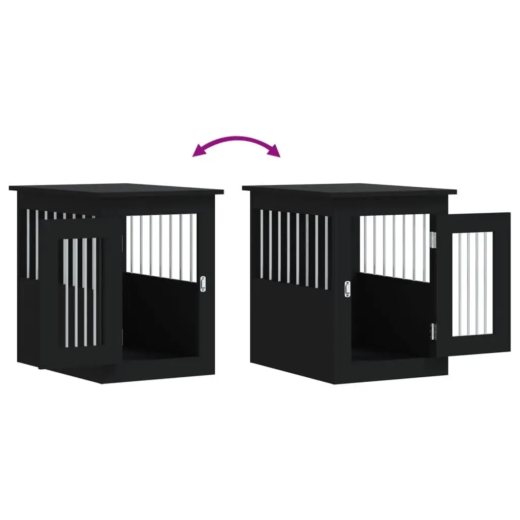 Black Dog Crate Furniture with End Table Functionality