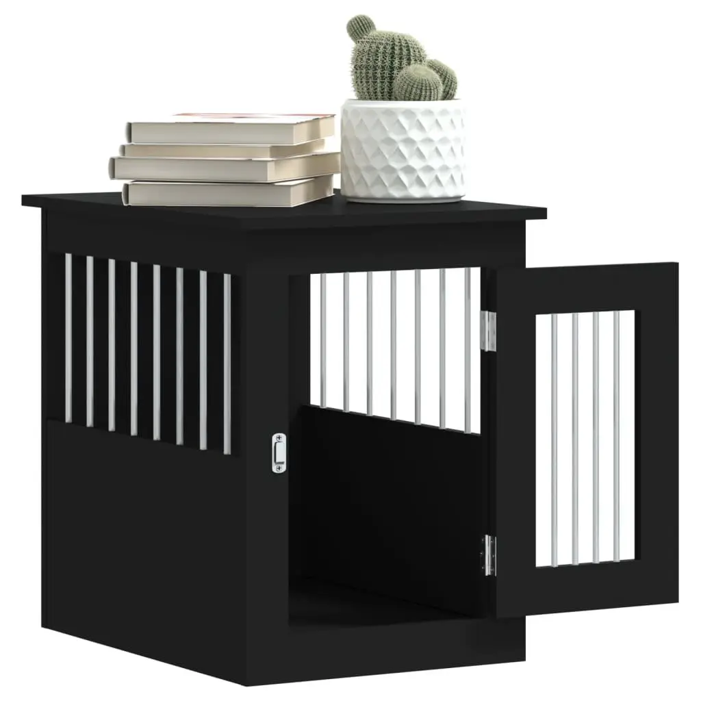Black Dog Crate Furniture with End Table Functionality