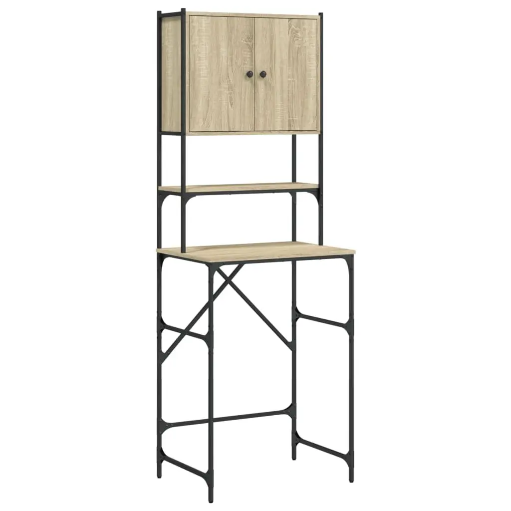 Sonoma Oak Engineered Wood Washing Machine Cabinet