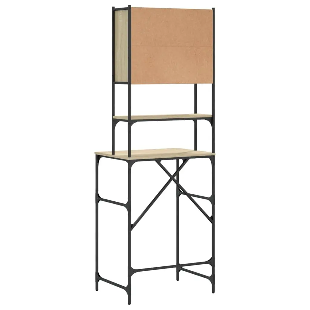 Sonoma Oak Engineered Wood Washing Machine Cabinet
