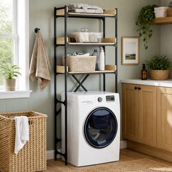 3-Tier Washing Machine Shelf for Organizing Laundry Rooms