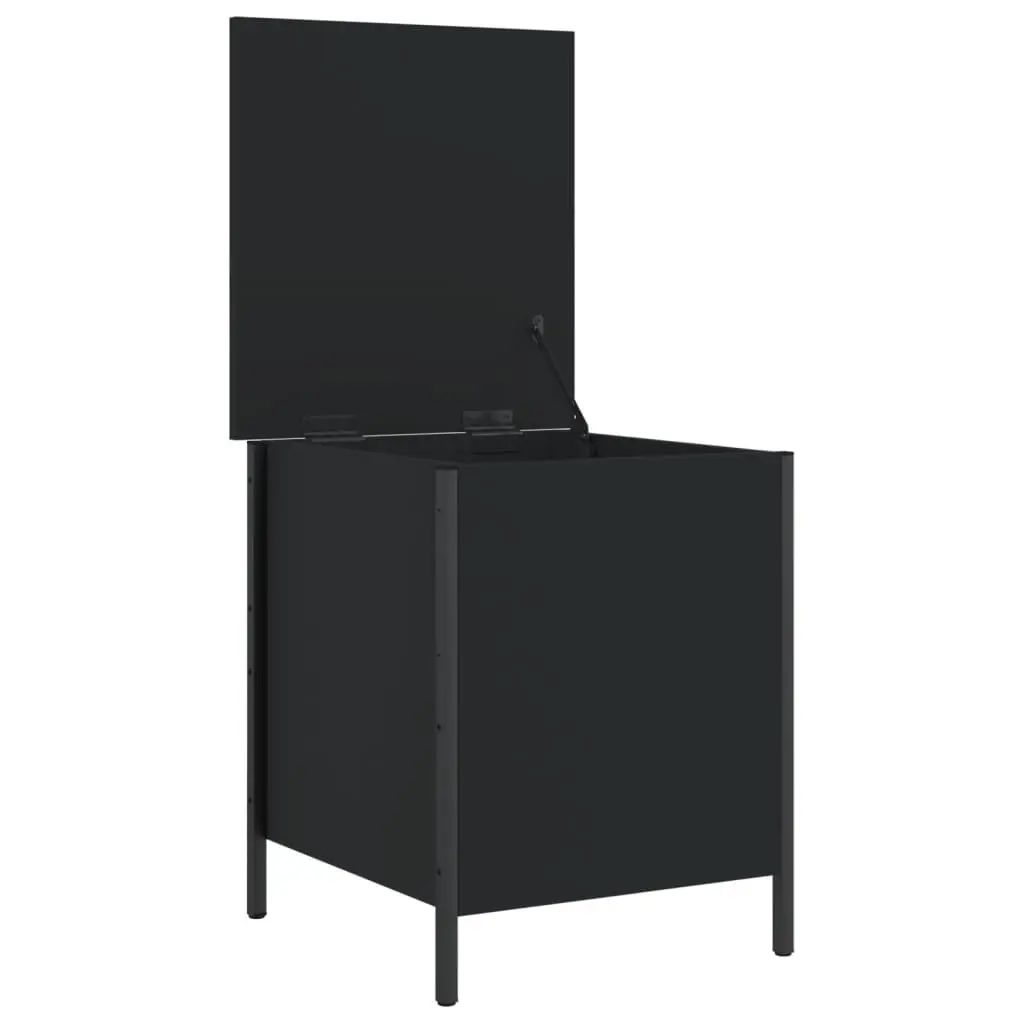 Black Storage Bench for Hallway and Bedroom Seating