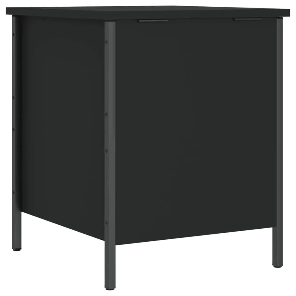 Black Storage Bench for Hallway and Bedroom Seating