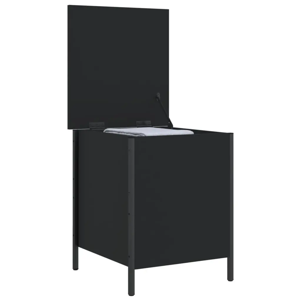 Black Storage Bench for Hallway and Bedroom Seating