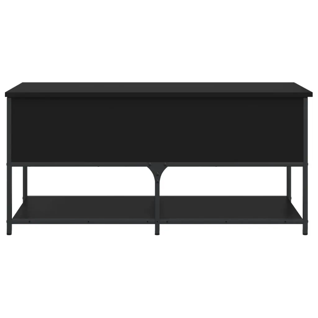 Black Storage Bench 100x42.5x47 cm for Hallways
