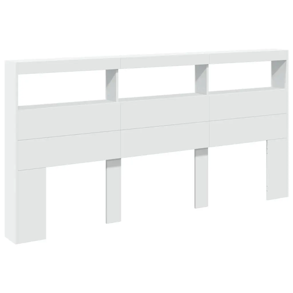 Headboard Cabinet with RGB LED Lights 200cm
