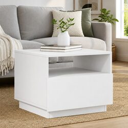 Modern Coffee Table with Customizable RGB LED Lights
