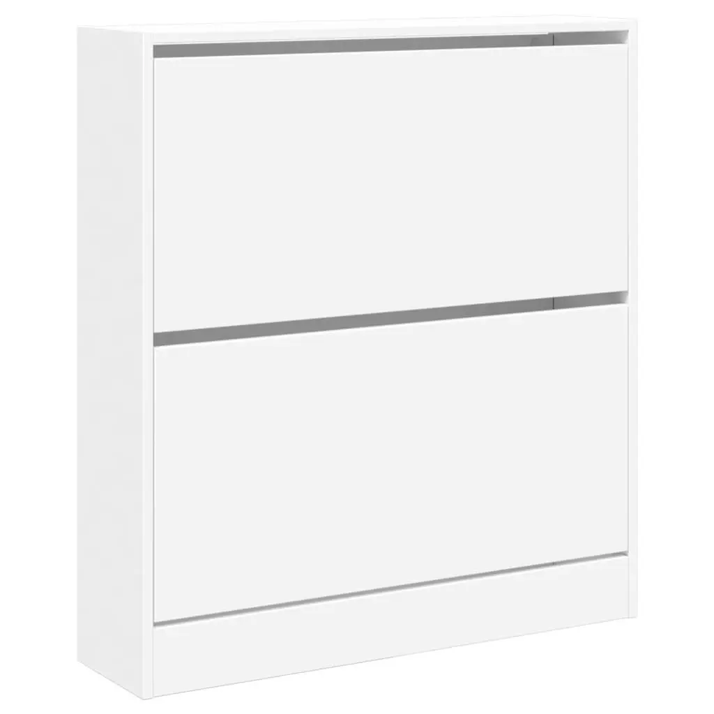White Shoe Cabinet with Durable Construction and Ample Storage