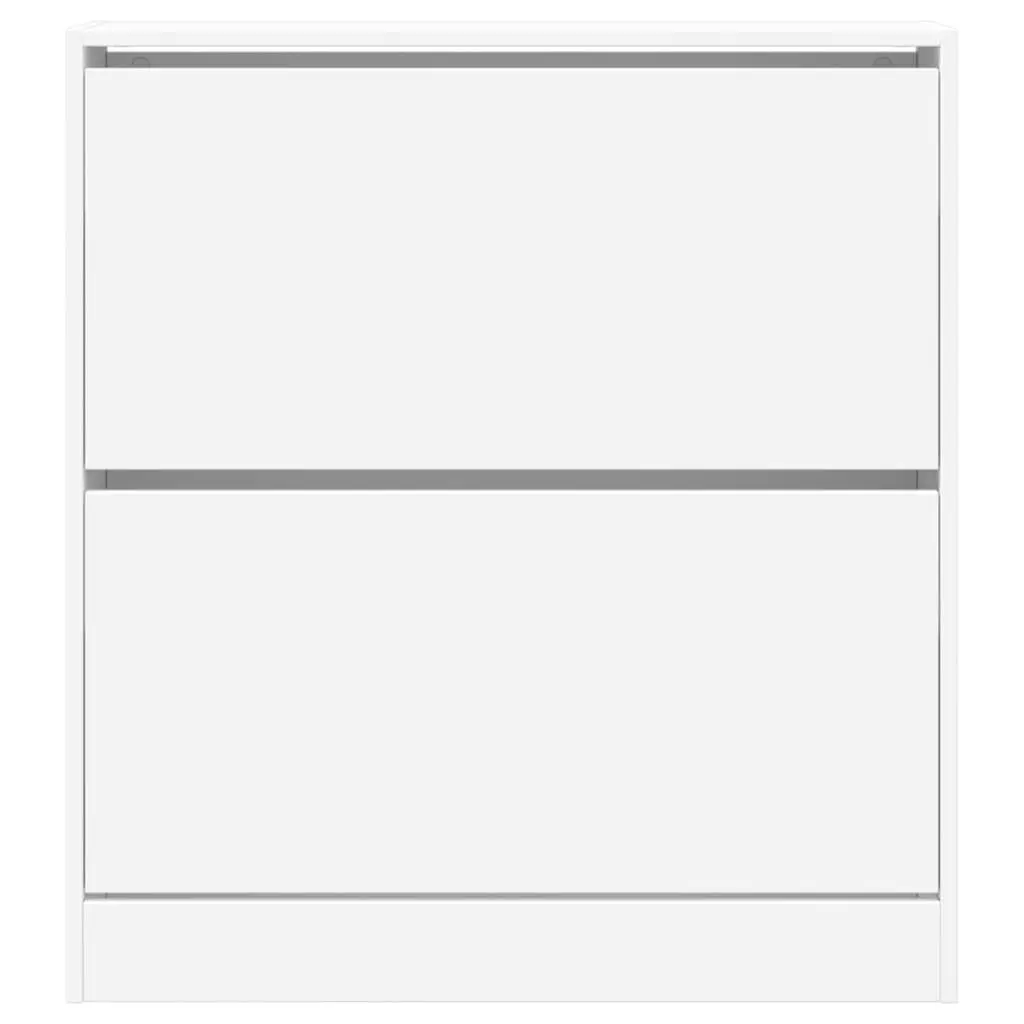 White Shoe Cabinet with Durable Construction and Ample Storage