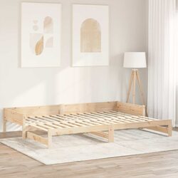 Durable 32 pcs Solid Pine Wood Bed Slats 90 x 6 x 1.3 cm