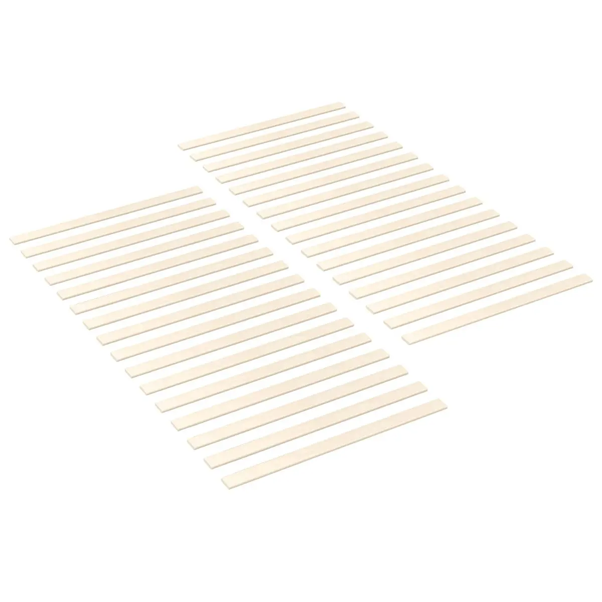 32 pcs Solid Pine Wood Bed Slats 90 x 6 x 1.3 cm