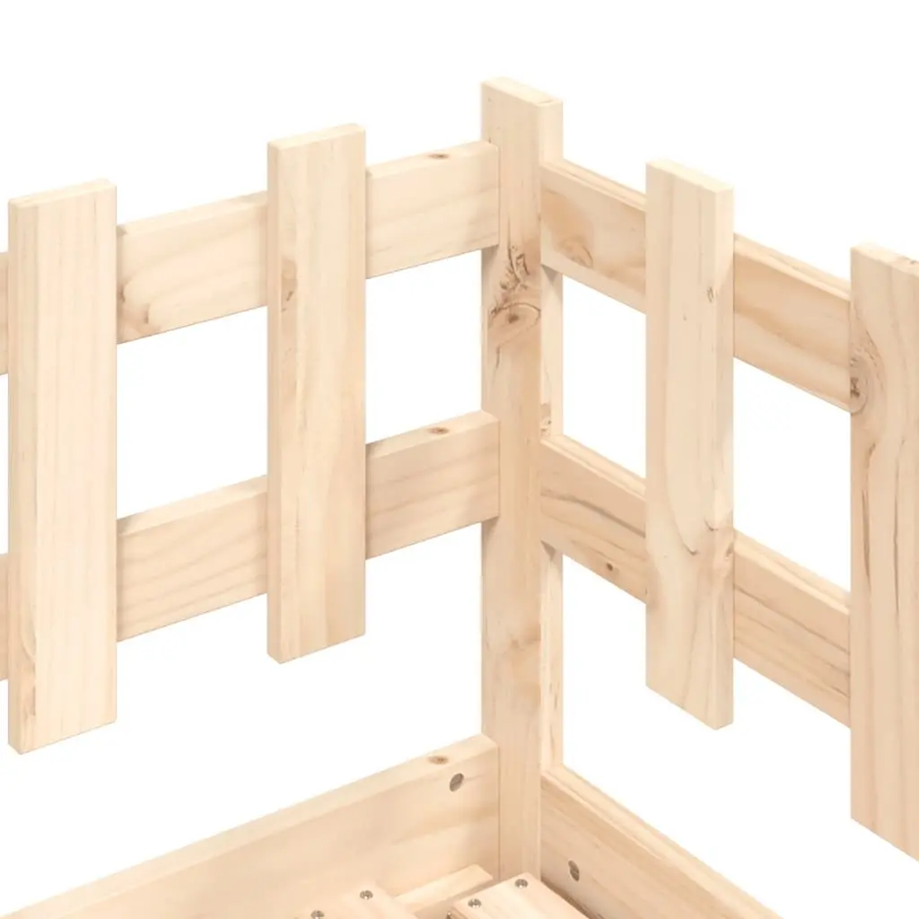 Solid Wood Pull-out Day Bed with Slatted Base