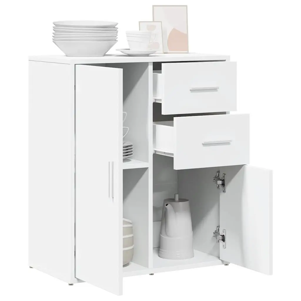 Sideboard White 60x31x70 cm Storage Cabinet Engineered Wood Furniture