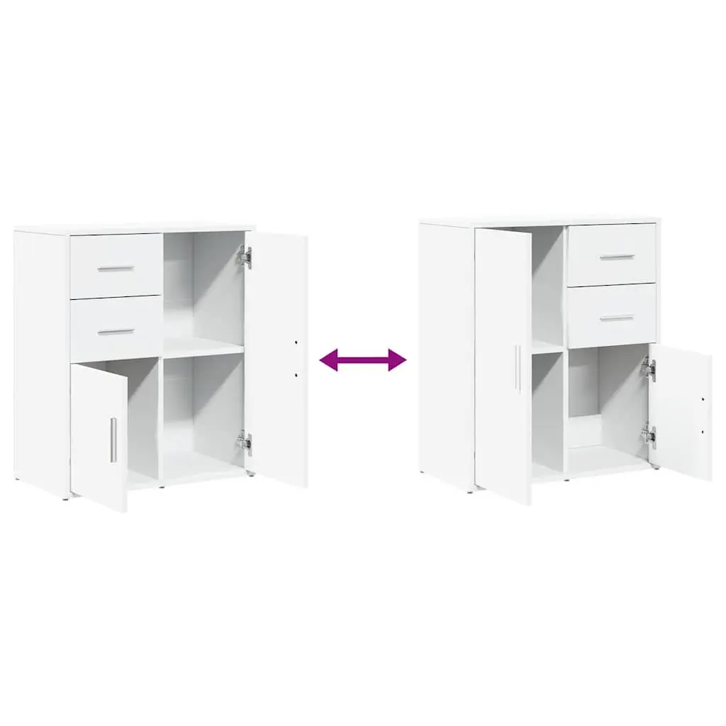 Sideboard White 60x31x70 cm Storage Cabinet Engineered Wood Furniture
