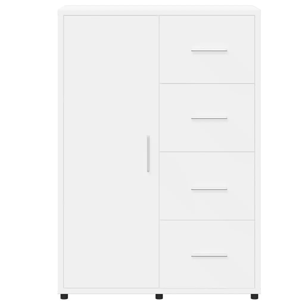 White Sideboard 60x31x84 cm with Ample Storage