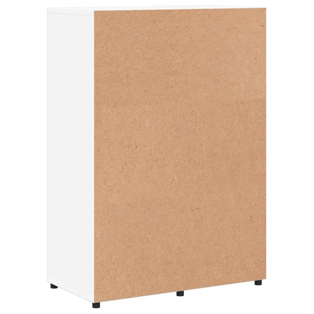 White Sideboard 60x31x84 cm with Ample Storage