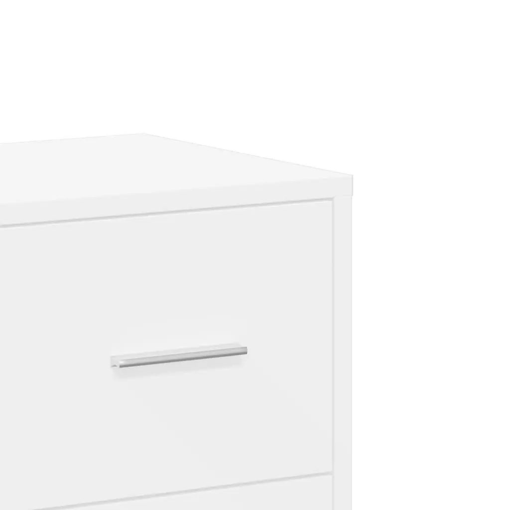 White Sideboard 60x31x84 cm with Ample Storage