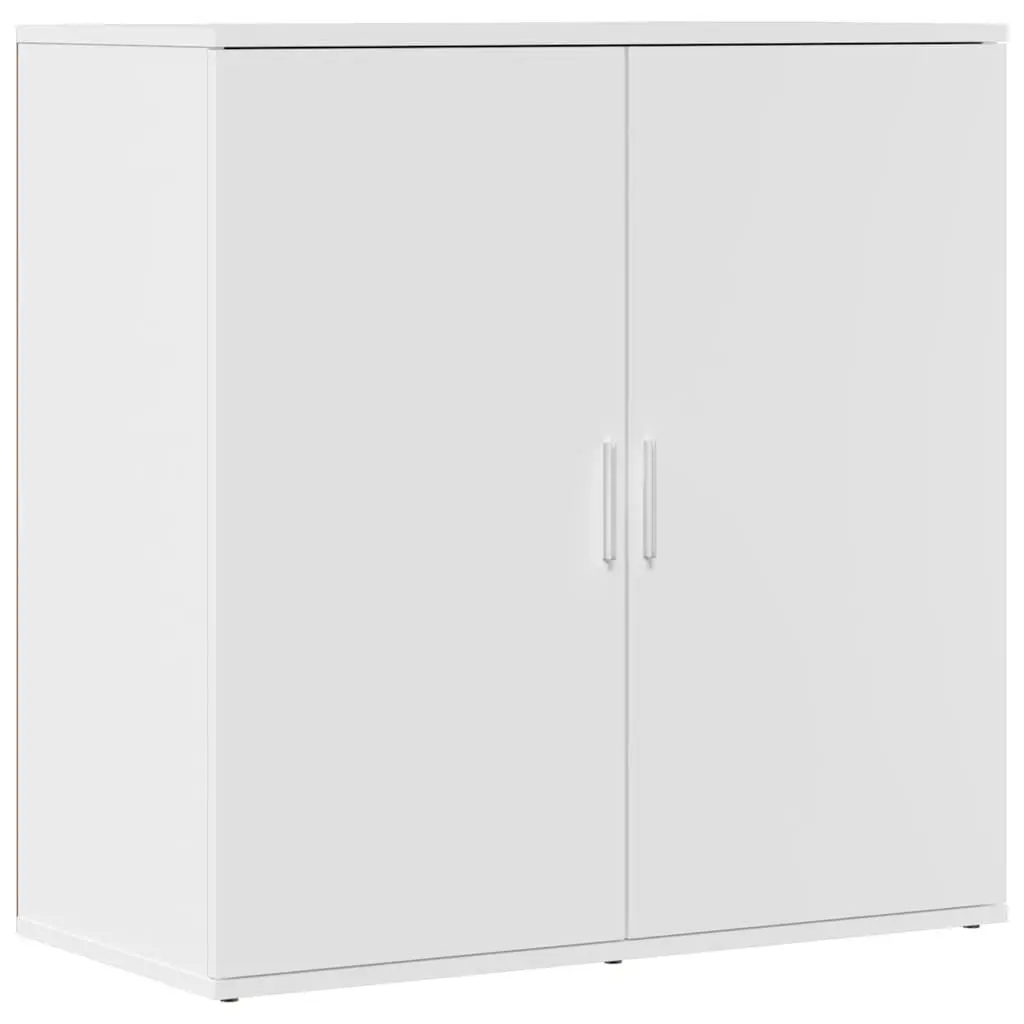 Engineered Wood White Sideboard with Ample Storage