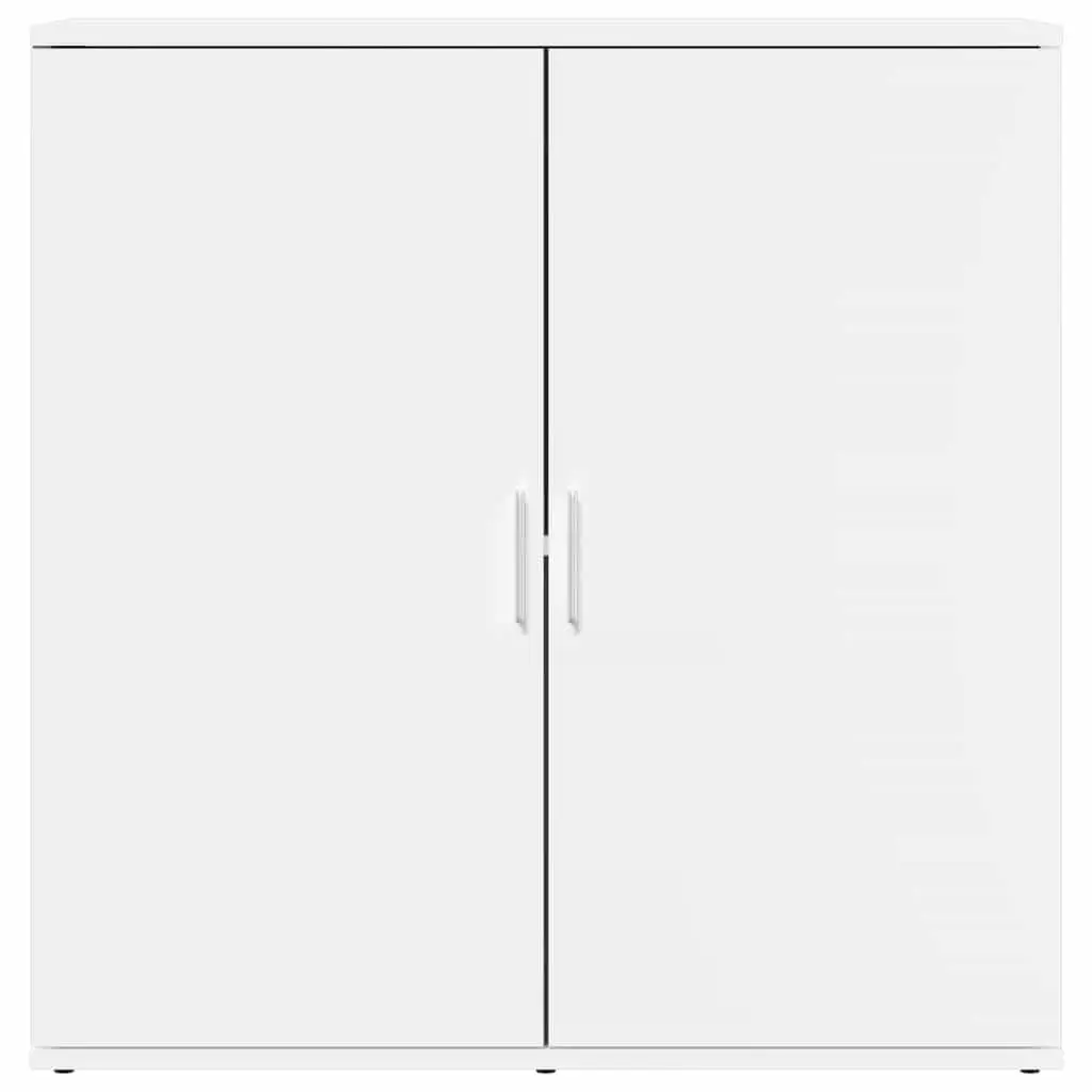 Engineered Wood White Sideboard with Ample Storage