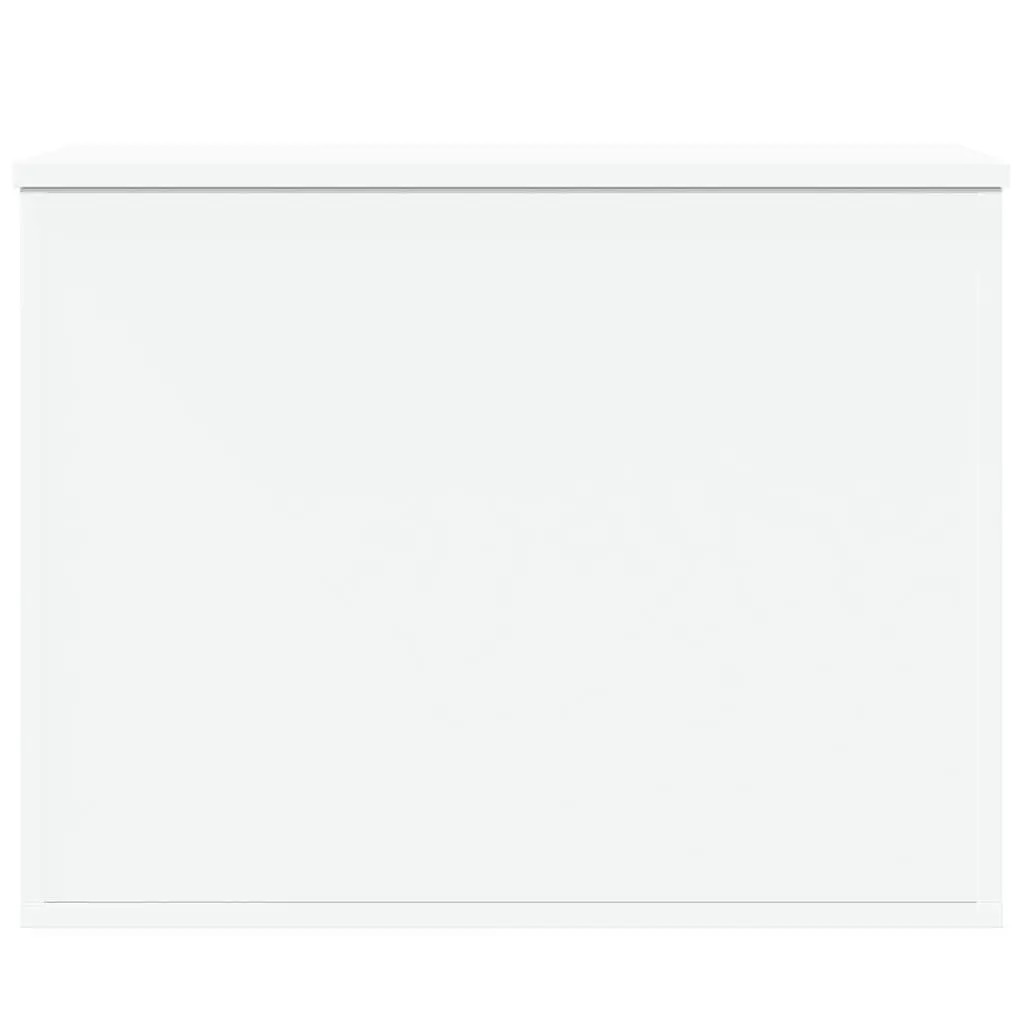 Storage Chest Engineered Wood 60x42x46 cm White Toy Box Organiser Furniture