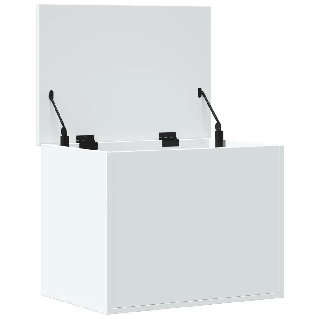 Storage Chest Engineered Wood 60x42x46 cm White Toy Box Organiser Furniture