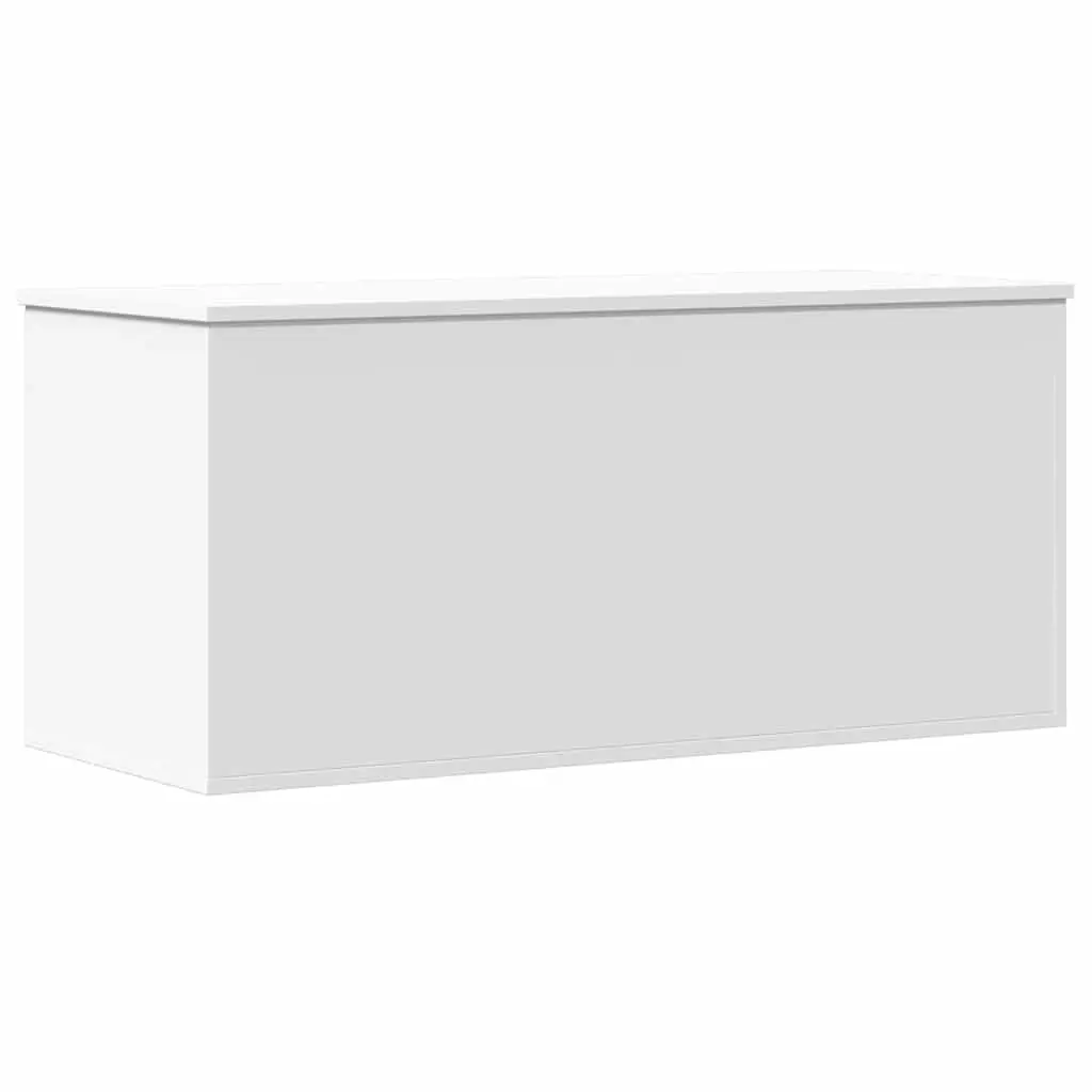 Storage Box Engineered Wood 100x42x46 cm White