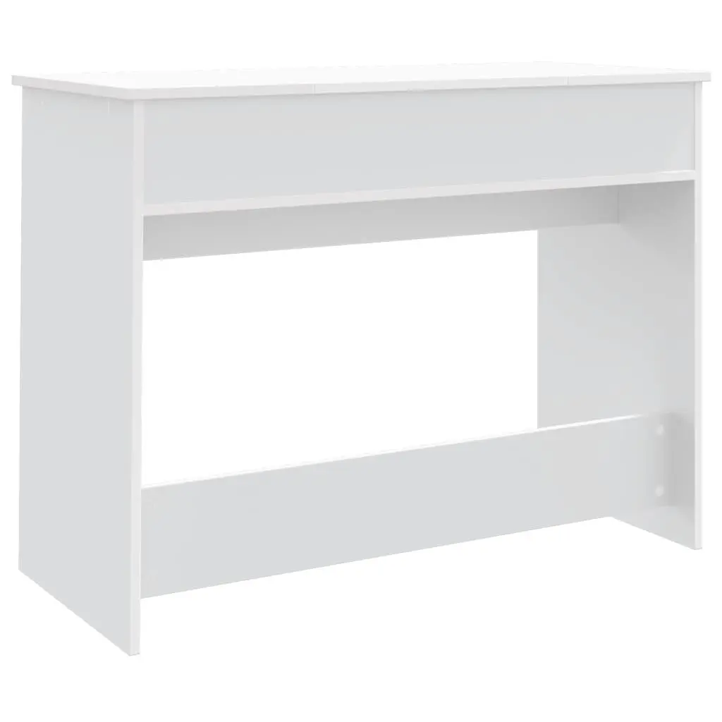 White Dressing Table with Mirror 100x45x76cm