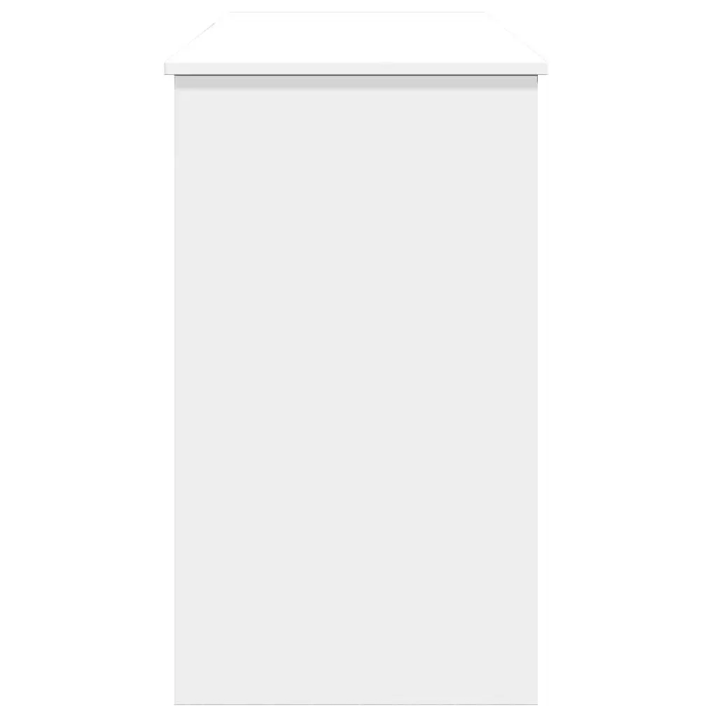 White Dressing Table with Mirror 100x45x76cm