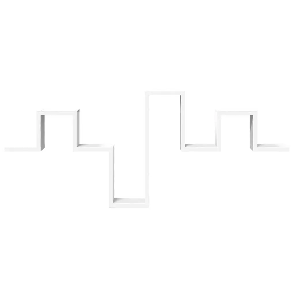 Wall Shelf Engineered Wood 104.5x10x43 cm White Storage Display Bookcase Organiser Shelving Unit