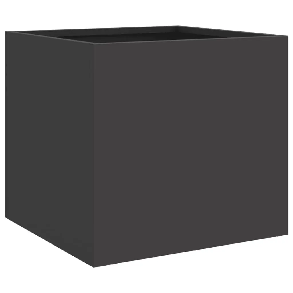 Steel Planters Cold-Rolled Steel 32x30x29 cm Black 2 Piece