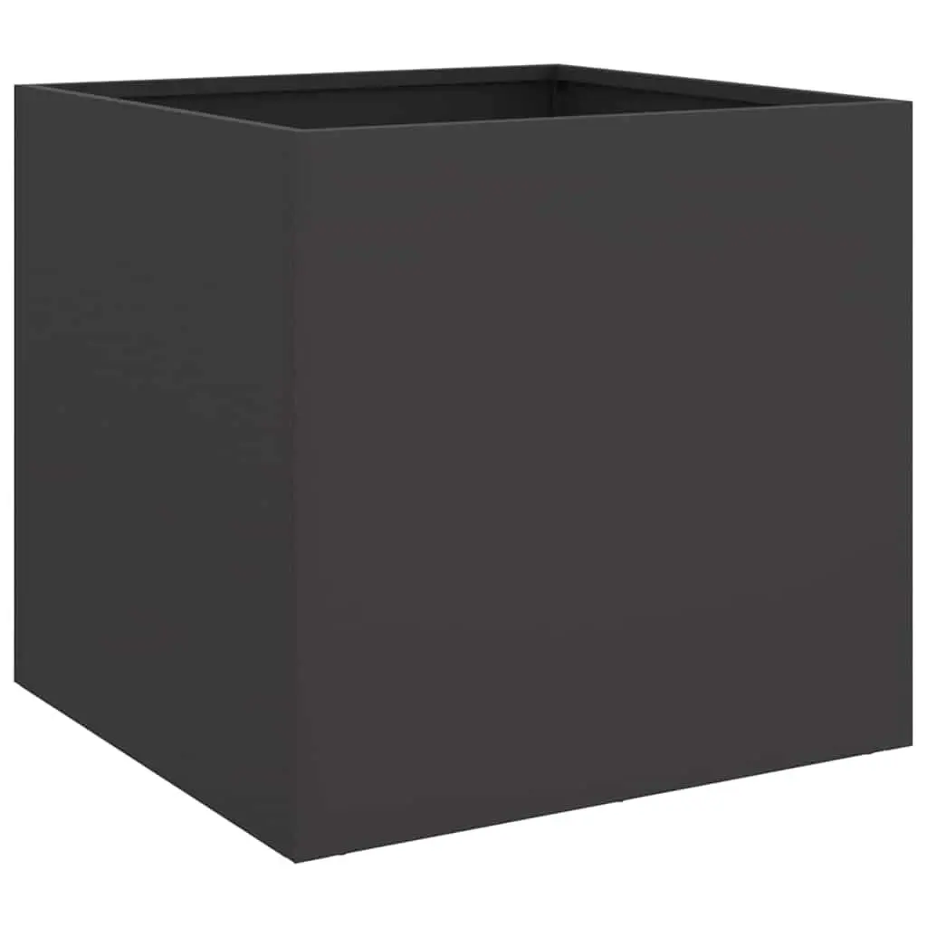 Planter Box Cold-rolled Steel 42 x 40 x 39 cm Black