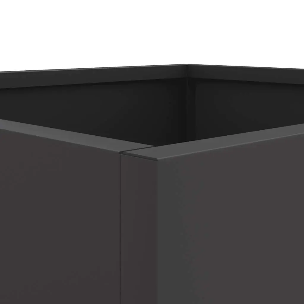 Planter Box Cold-rolled Steel 42 x 40 x 39 cm Black