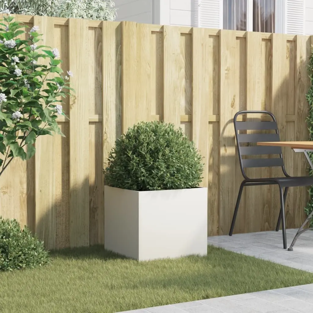 Outdoor Flower Box with Sturdy Steel Frame