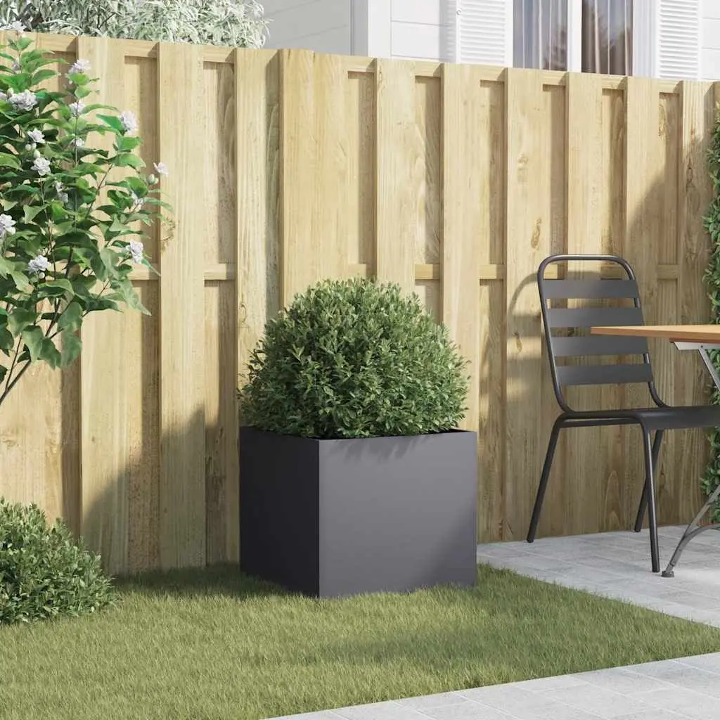 Steel Planter Box Cold-rolled Steel 42 x 40 x 39 cm Anthracite