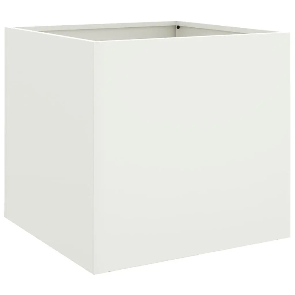 Raised Garden Planter Cold-rolled Steel 49L x 47W x 46H cm White