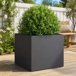 Durable Steel Planter in Anthracite for Garden Decoration