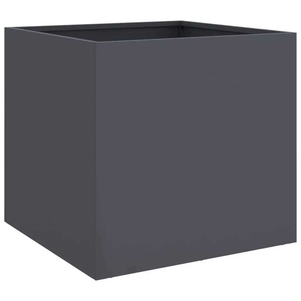 Raised Steel Frame Garden Planters, 2 pcs Anthracite