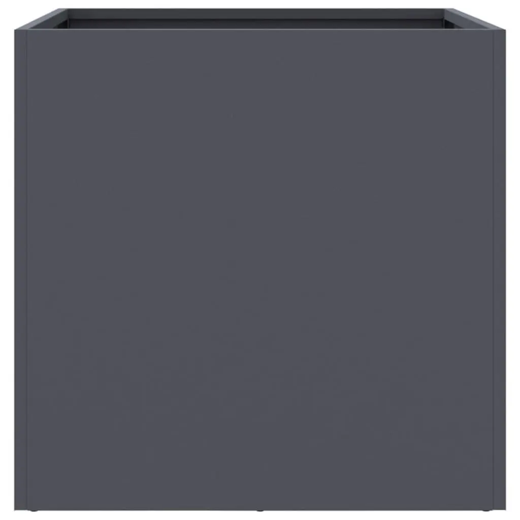 Raised Steel Frame Garden Planters, 2 pcs Anthracite