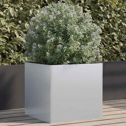 Sturdy Galvanised Steel Planter Box 49x47x46cm