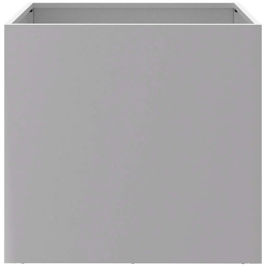 Galvanised Steel Planter Box 49x47x46cm Silver