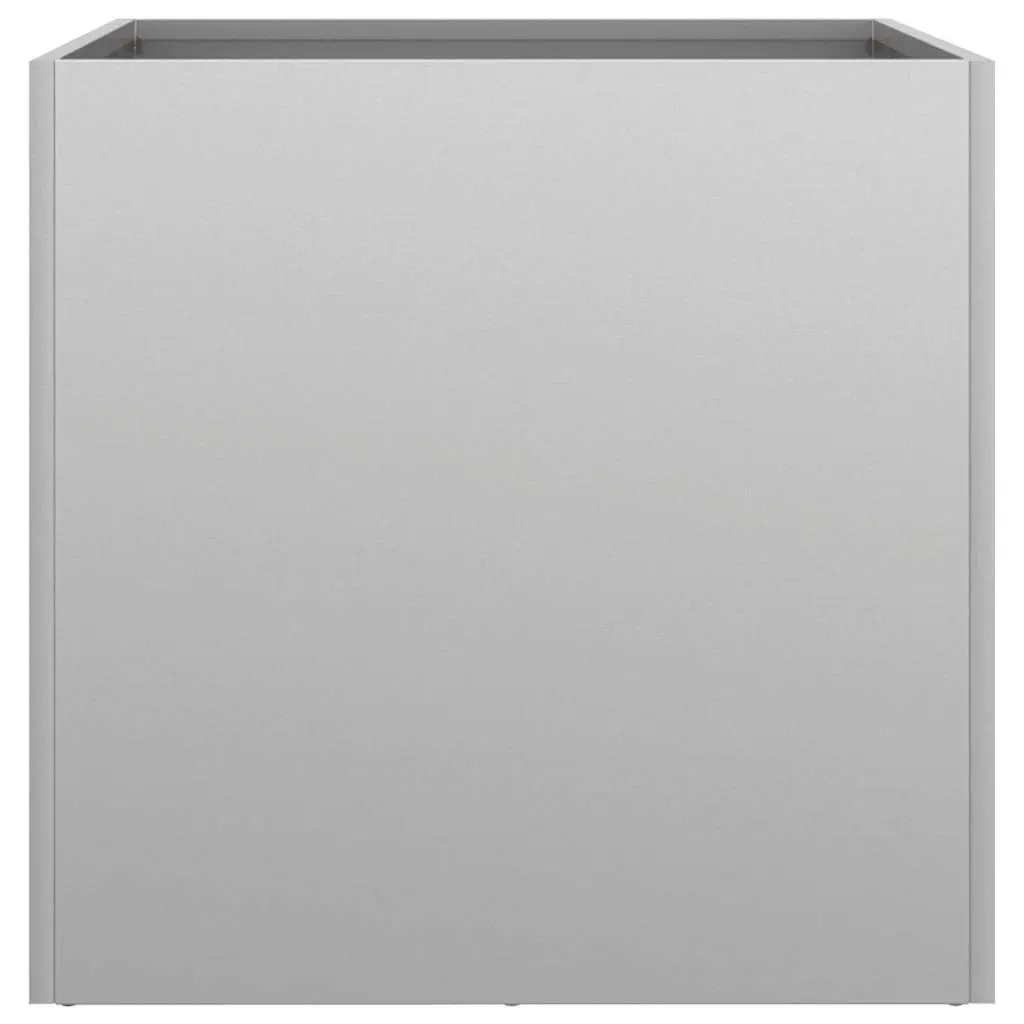 Galvanised Steel Planter Box 49x47x46cm Silver