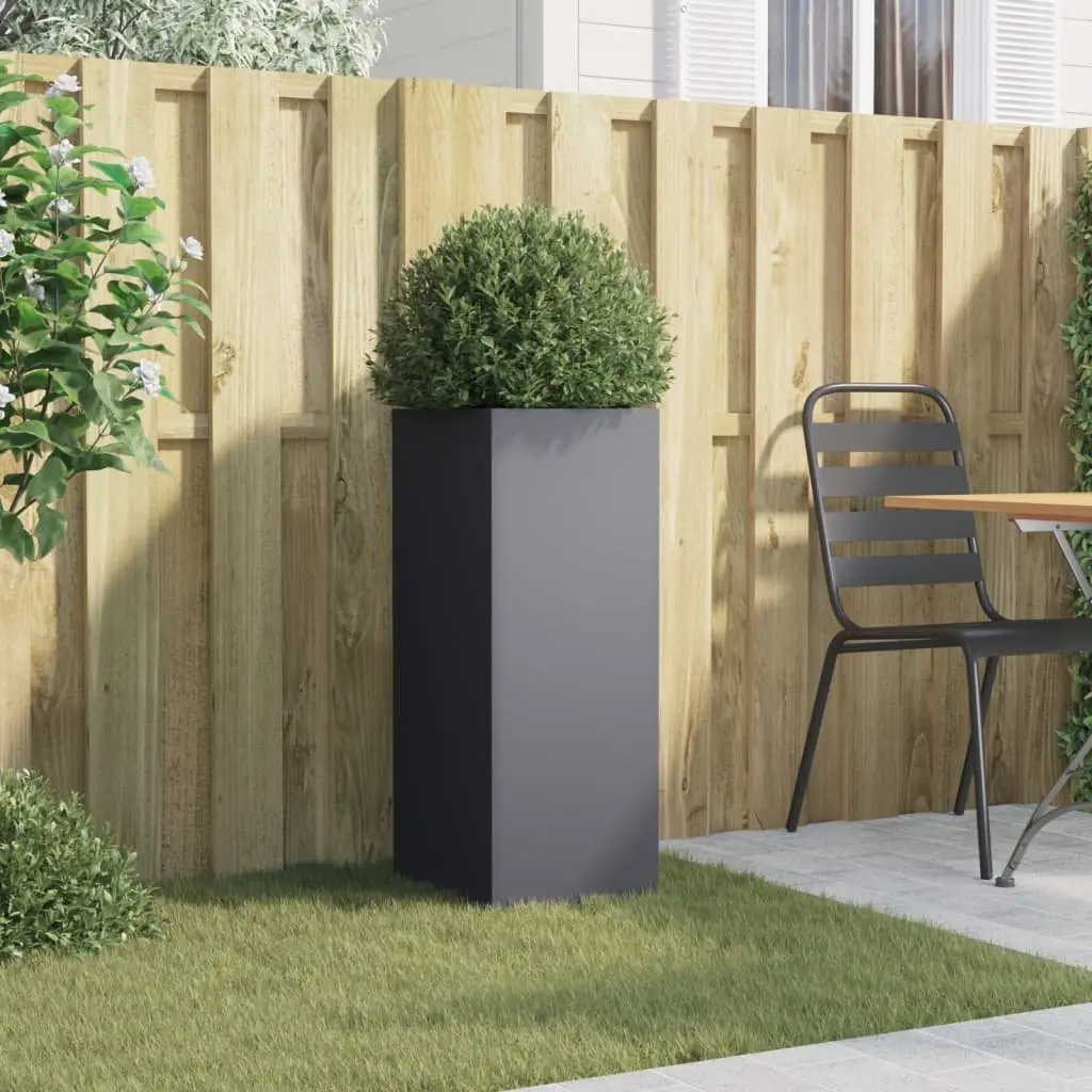 Anthracite Steel Planter for Outdoor Spaces