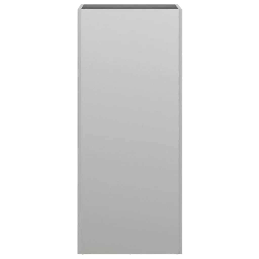 Garden Planter Galvanised Steel 32 x 29 x 75 cm Silver