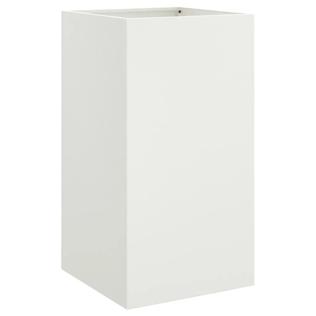 Steel Planter 42x38x75cm White