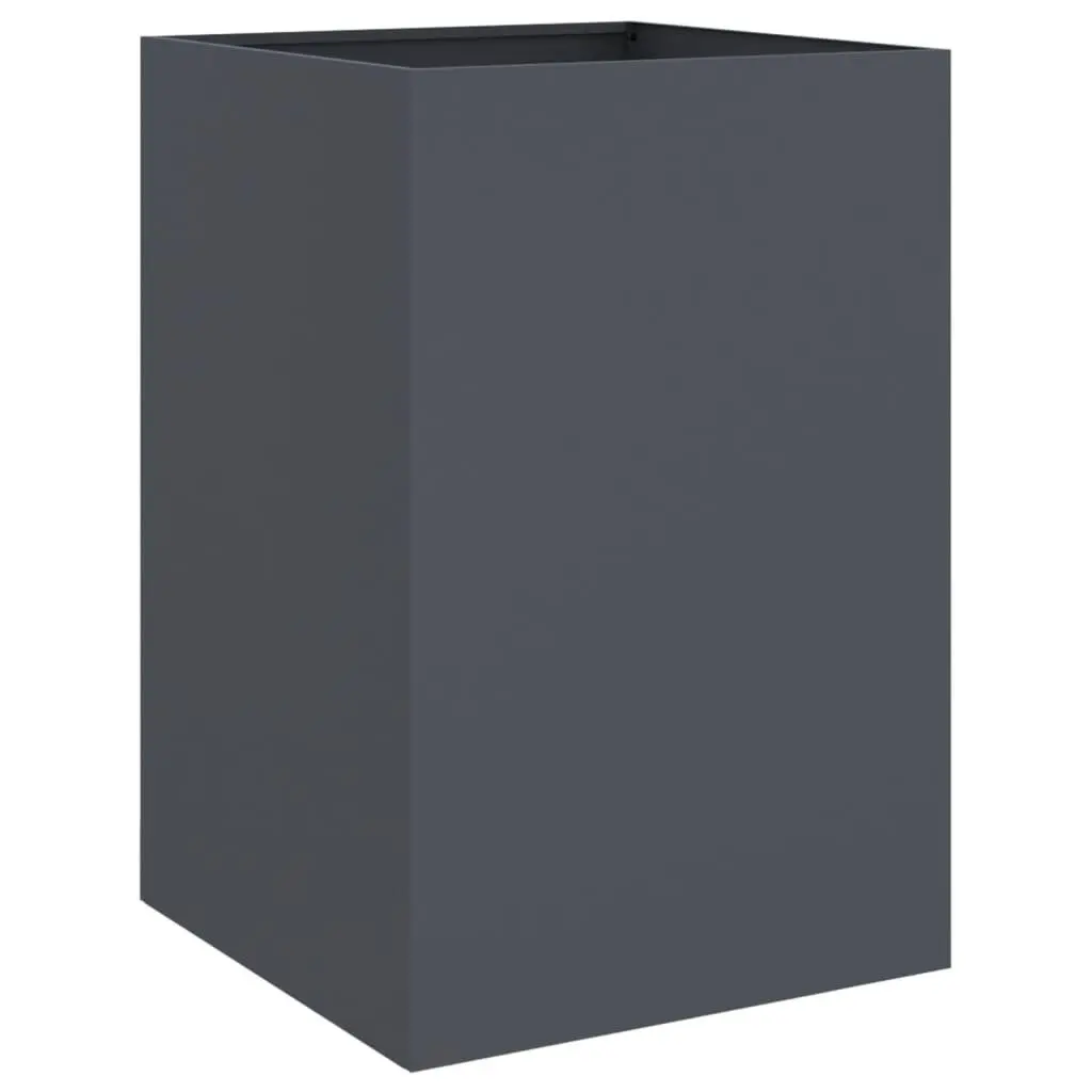 Planter Box Cold-rolled Steel 52x48x75cm Anthracite