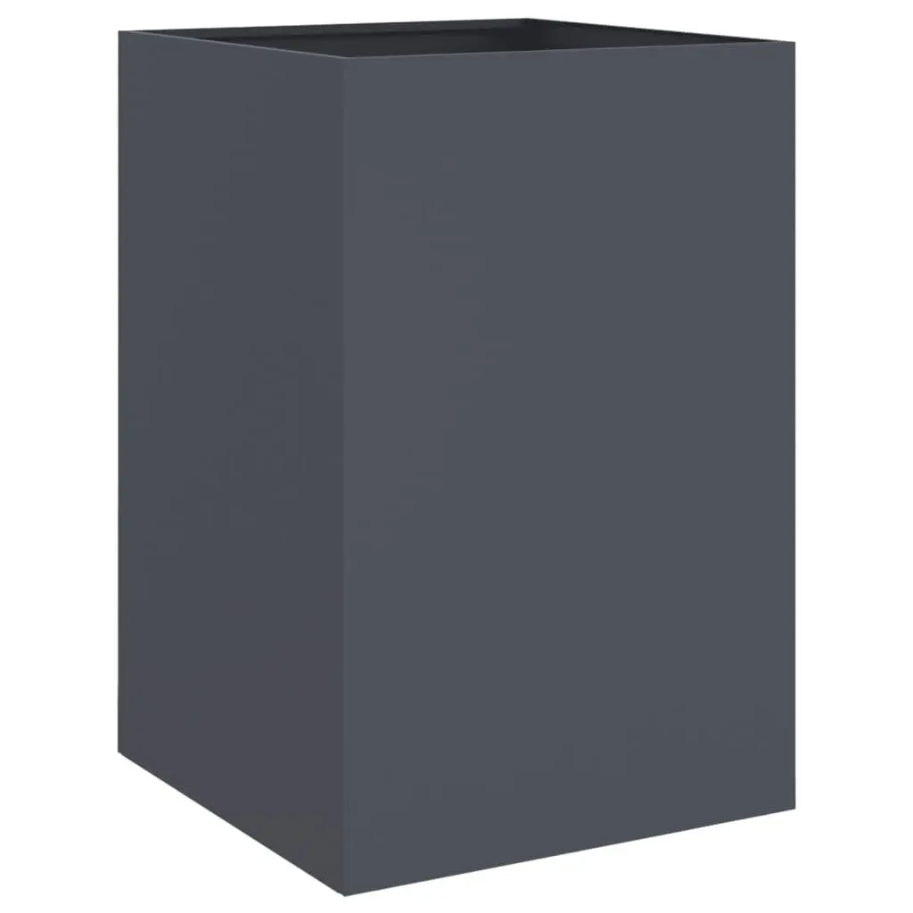 Planter Box Cold-rolled Steel 52x48x75cm Anthracite
