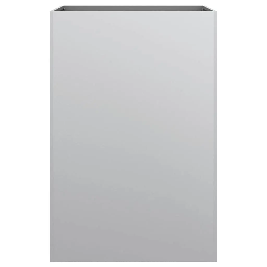 Garden Planter Box Galvanised Steel 52x48x75cm Silver