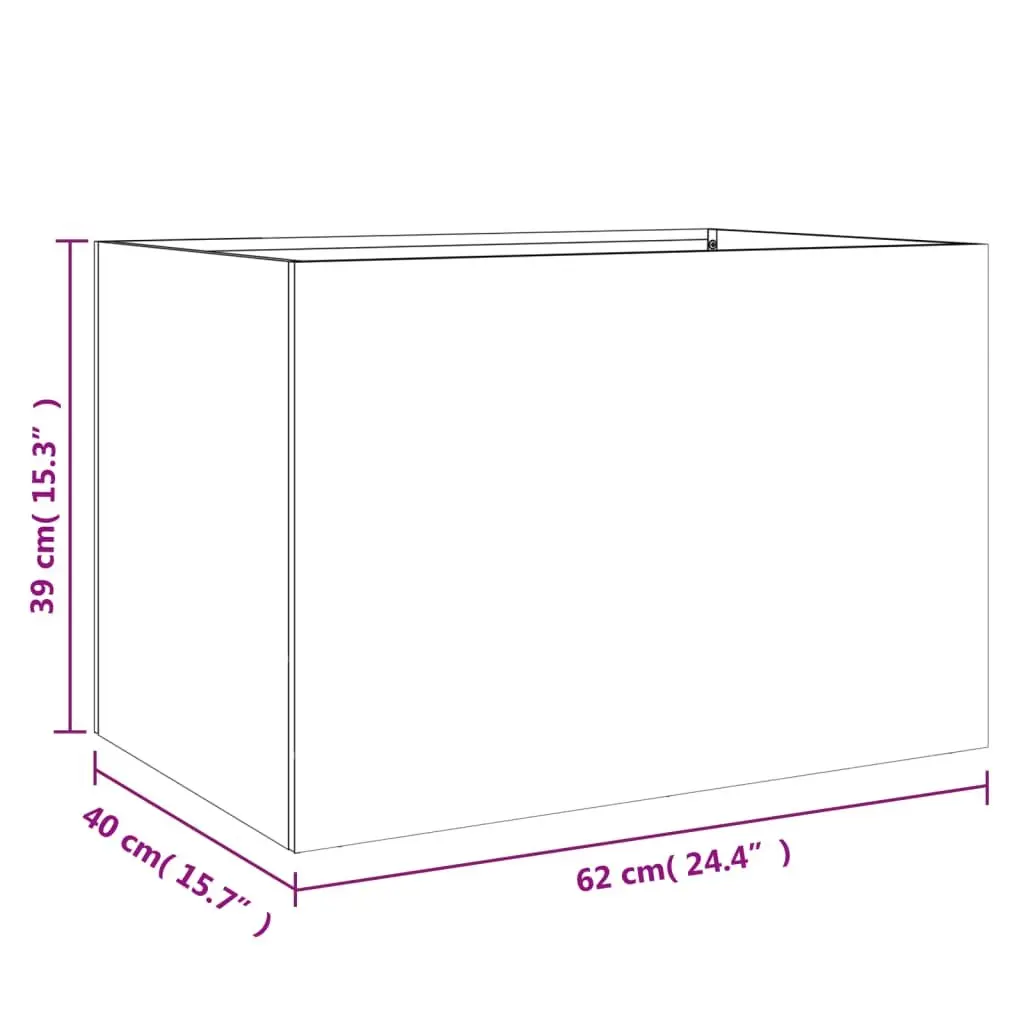 Steel Planter Box for Outdoor Spaces
