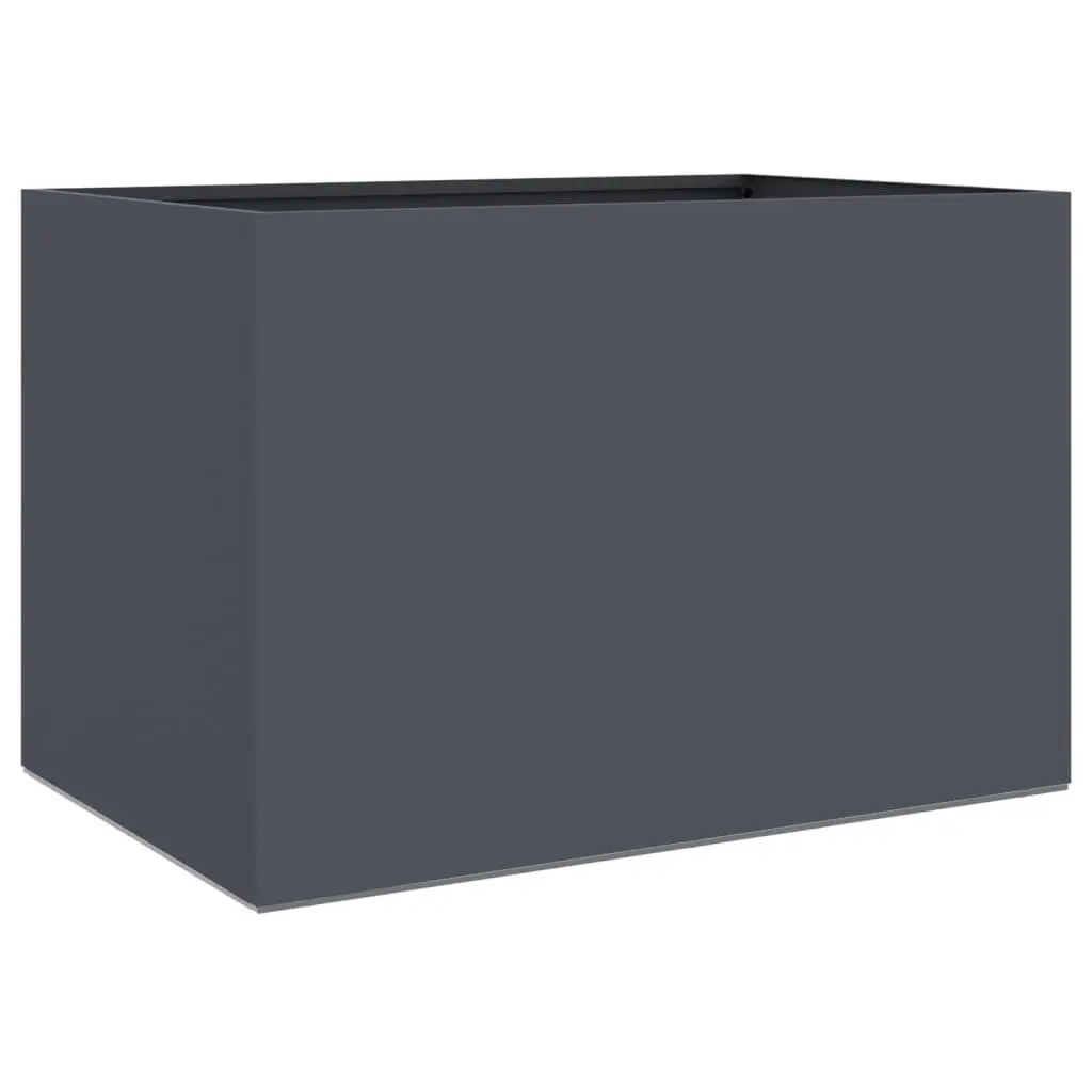 Anthracite Steel Planter for Outdoor Spaces