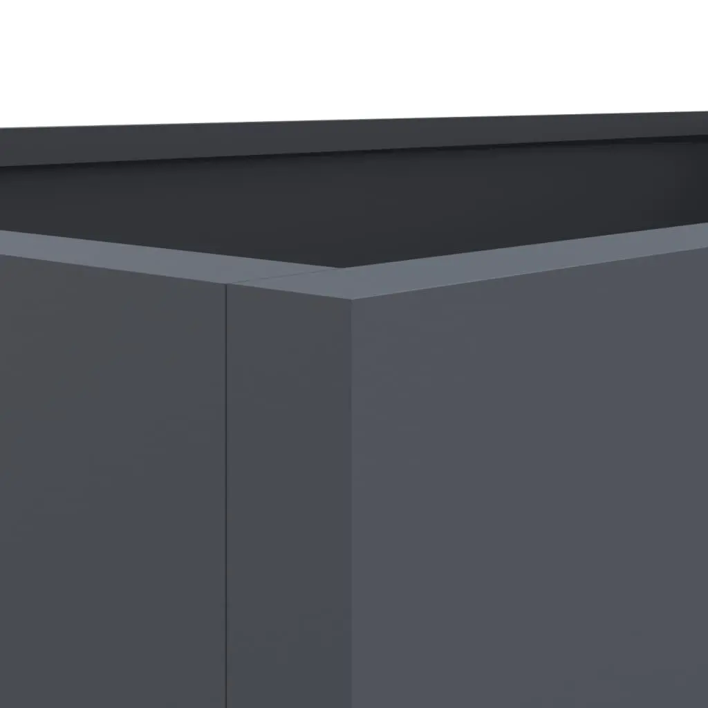 Anthracite Steel Planter for Outdoor Spaces
